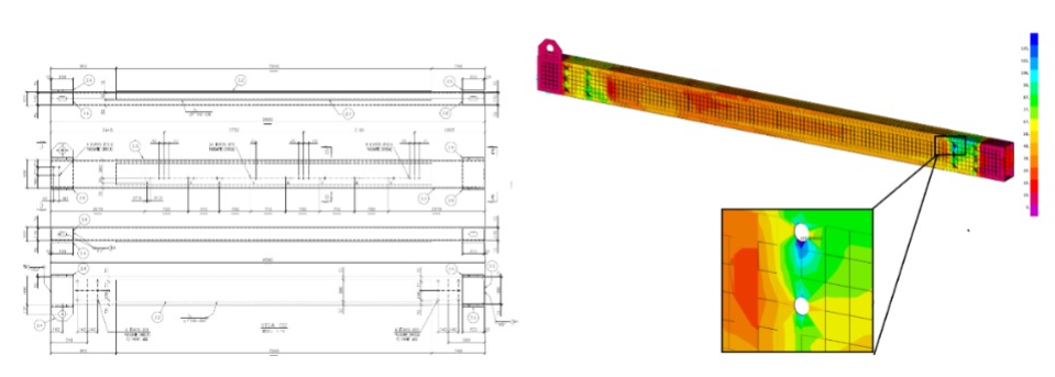 Desenho de Fabricação e estudo de análise estrutural MEF dos Perfis do Filtro Prensa - Mineração.